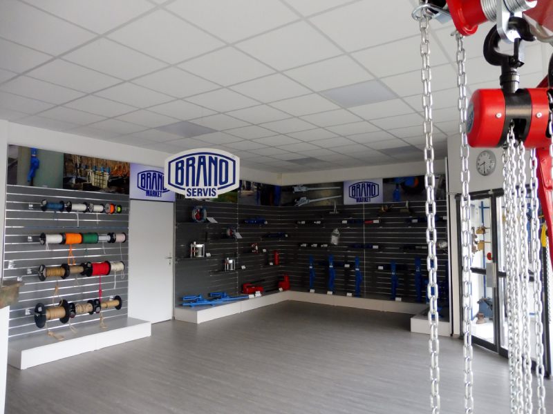 Servisní středisko na opravu ručních zvedacích zařízení značky BRANO